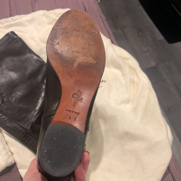 Tall brown leather boots - Picture 6 of 6